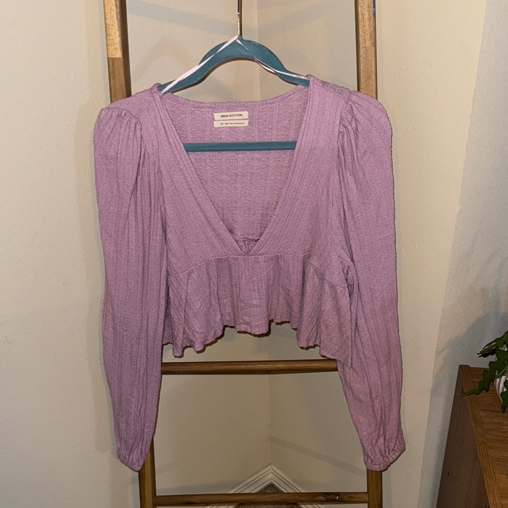 Urban Outfitters Purple/Pink V-Neck Women's Top/Sweater